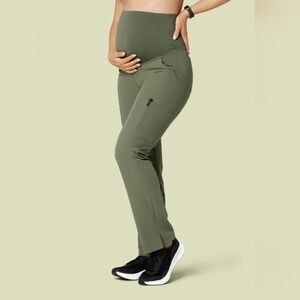 Sleek Olive Maternity Trousers